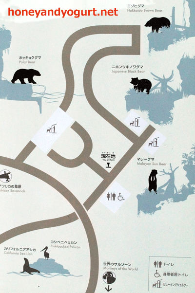 平川動物公園 世界のクマゾーン