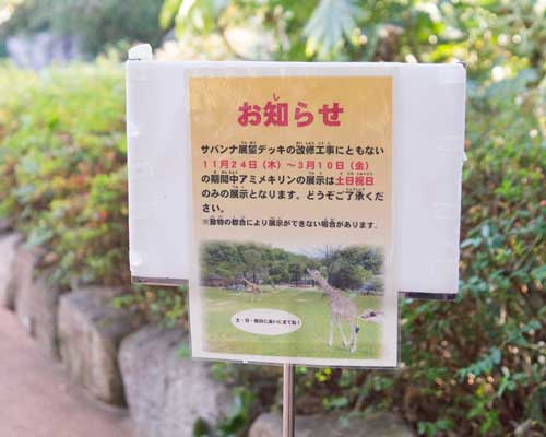 のいち動物公園　園内